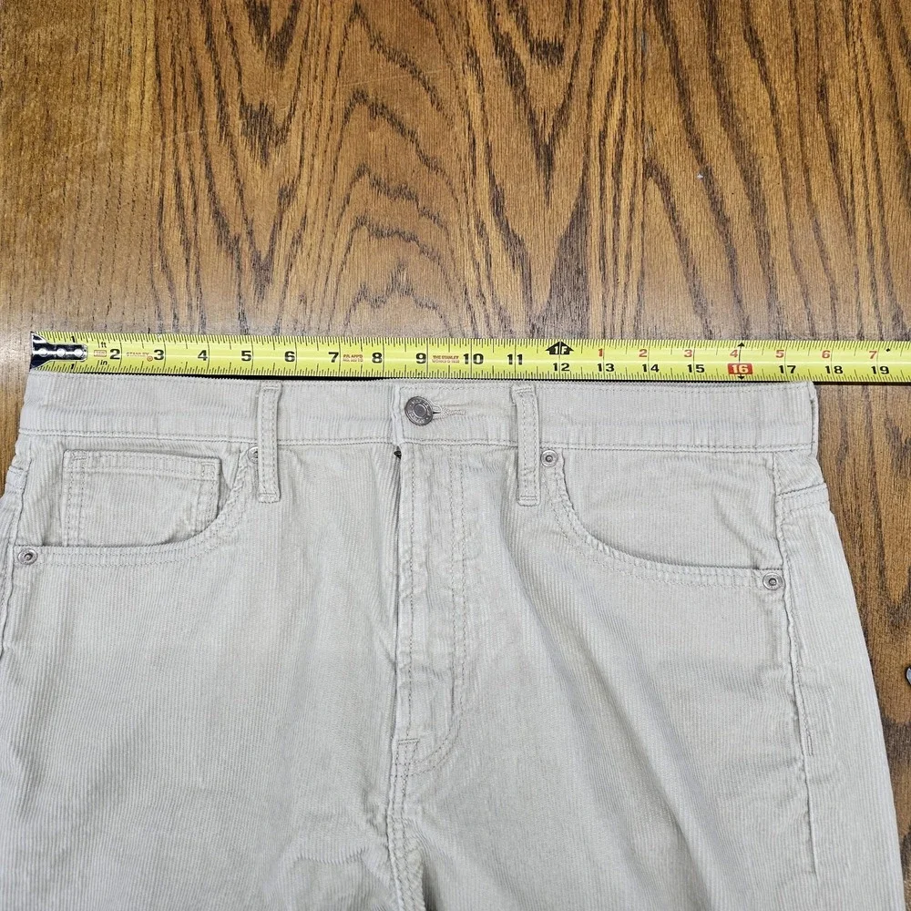 GAP Denim High Rise Wide Leg Pants Womens‎ 14/32 Beige Corduroy 90s Y2K